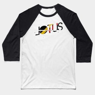 vintage typo Lotus Baseball T-Shirt